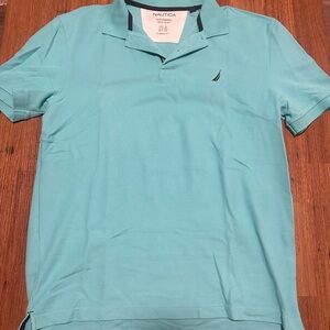 Nautica Men's Aqua Polo Shirt